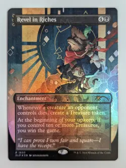 Revel in Riches (Rainbow FOIL) #1830 | NM FOIL | SLD Secret Lair Drop Magic MTG - Image 1