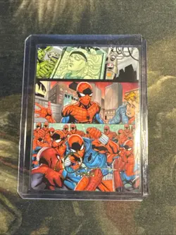 CLONE SAGA Spider-Man ART SERIES 42/54 Gold Stamp Ink LOGAN LUBERA MTG Magic - Image 1