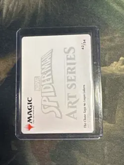 CLONE SAGA Spider-Man ART SERIES 42/54 Gold Stamp Ink LOGAN LUBERA MTG Magic - Image 2