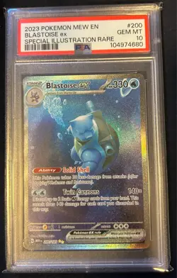 Blastoise Ex - Pokemon S&V 151 - 200/165 - Special Illustration Rare - PSA 10 - Image 1