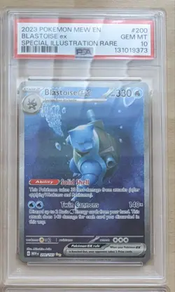 Pokemon Blastoise Ex - Special Illustration Rare - S&V 151 - 200/165 - PSA 10 - Image 1
