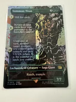 Summon: Titan (Borderless) (FOIL) ✅ Final Fantasy ✅ Magic (mtg) - Image 1