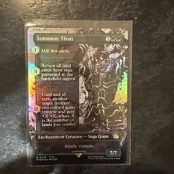 Summon: Titan (Borderless) Final Fantasy Foil - Image 1