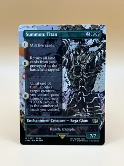 MTG ~ Summon: Titan ~ 0373 (Borderless) Final Fantasy Regular non foil English - Image 1