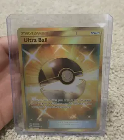 Ultra Ball (Secret) 161/149 Sun & Moon Base Set Holo - Pokemon TCG NM - Image 1
