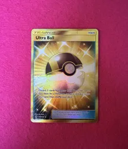 Ultra Ball (Secret) 161/149 Sun & Moon Base Set Holo - Pokemon TCG NM - Image 1