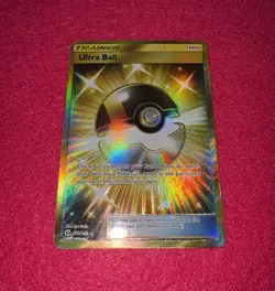 Ultra Ball (Secret) 161/149 Sun & Moon Base Set Holo - Pokemon TCG NM - Image 3