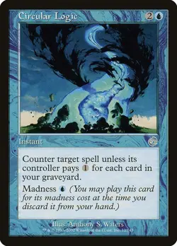MTG Torment --- CIRCULAR LOGIC --- Uncommon! NM! Magic the Gathering! - Image 1