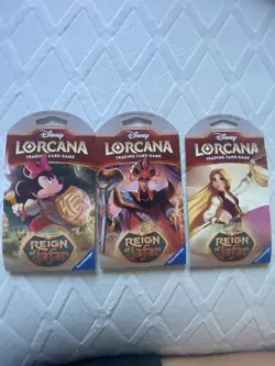 Disney Lorcana Reign of Jafar Sleeved Booster Packs x3 NEW 6/6/2025 - Image 1
