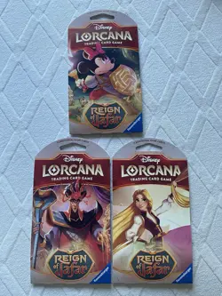 Disney Lorcana Reign of Jafar Sleeved Booster Packs x3 NEW 6/6/2025 - Image 2