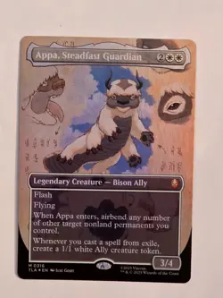 Appa, Steadfast Guardian M0316 Foil (Borderless) Avatar Magic the Gathering NM - Image 1