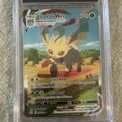 Leafeon VMAX Secret Rare Holo CGC 10 Evolving Skies 205/203 Pokemon TCG - Image 3