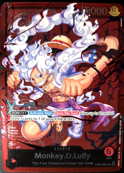Monkey.D.Luffy ST21-001 ONE PIECE Tcg Card Game NM RED Leader - Image 1