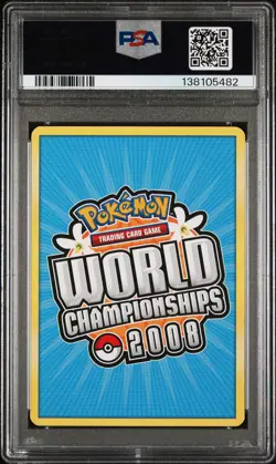 2008 POKEMON WORLD CHAMPIONSHIPS PROMO EMPOTECH #101 MEW-GOLD STAR PSA 7 - Image 2