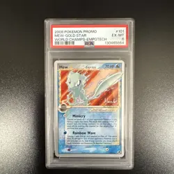 Pokemon Mew Gold Star 2008 World Championship Deck Promo #101 PSA 6 - Image 1