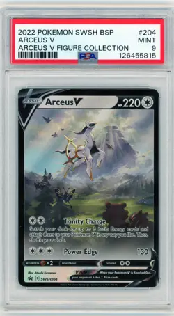 Arceus V SWSH204 Arceus Figure Collection Black Star Promo Pokemon TCG (PSA 9)C - Image 1