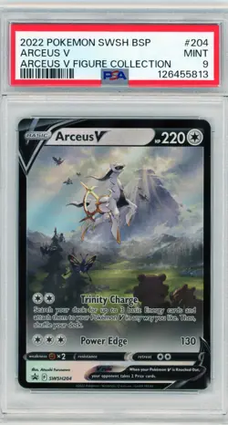 Arceus V SWSH204 Arceus Figure Collection Black Star Promo Pokemon TCG (PSA 9)B - Image 1