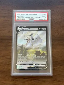 Arceus V SWSH204 Arceus Figure Collection Black Star Promo Pokemon TCG (PSA 9) - Image 1