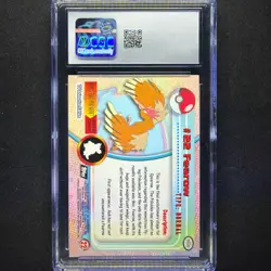topps Pokemon TV Edition Series 1 Rainbow Holo Foil CGC 8.5 #22 Fearow - Image 2
