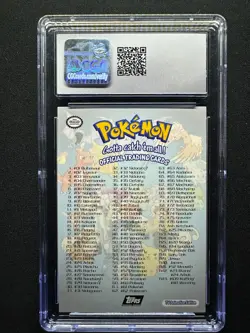 topps Pokemon TV Animation Edition Series 1 Rainbow Foil Checklist CGC 6.5 - Image 2