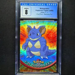 topps Pokemon TV Animation Edition Series 1 Rainbow Holo Foil CGC #31 Nidoqueen - Image 1