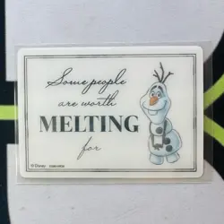 Frozen Olaf Melting Weiss Schwarz Disney 100 Years Lenticular #D100-HR16 3D - Image 1
