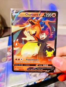 Pokemon TCG Lance's Charizard v SWSH133 Celebrations Black Star Promo English - Image 1