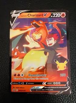 Pokemon TCG Lance's Charizard v SWSH133 Celebrations Black Star Promo English - Image 2