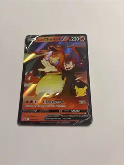 Pokemon TCG Lance's Charizard v SWSH133 Celebrations Black Star Promo Holo - Image 1