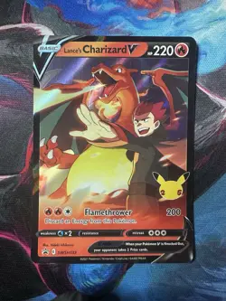 Pokemon TCG Lance's Charizard v SWSH133 Celebrations Black Star Promo Holo (NM) - Image 1