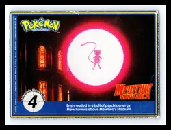 💥 Psyduck 1999 Pokemon Poketrivia Mewtwo Strikes Back Burger King Promo #54 - Image 2