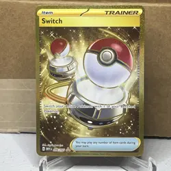 Switch 151 Gold Ultra Rare 206/165 Scarlet & Violet Pokemon TCG NM - Image 1