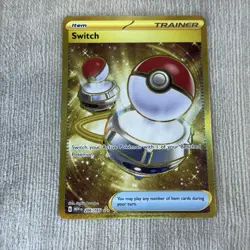 Switch 151 Gold Ultra Rare 206/165 Scarlet & Violet Pokemon TCG NM+ - Image 1