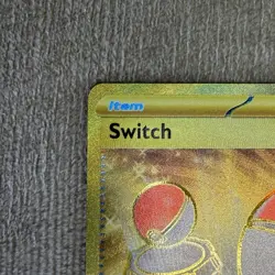 Switch 151 Gold Ultra Rare 206/165 Scarlet & Violet Pokemon TCG NM+ - Image 4