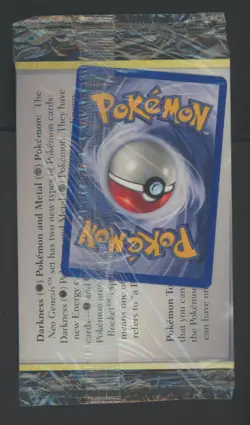 Pokemon TCG Neo Genesis Expansion Black Star Promo Marill SEALED - Image 2