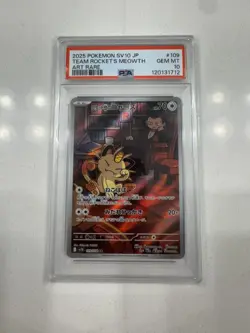 Team Rocket's Meowth - PSA 10 - sv10 Glory Of Team Rocket 109/098 - Pokemon - Image 1