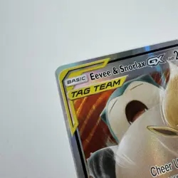 Pokemon Eevee & Snorlax GX 120/181 Sm-Team Up Card Tag Team Holo - Image 4