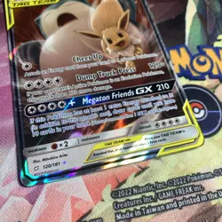 Pokemon Eevee & Snorlax GX Ultra Rare Holo SM - Team Up 120/181 NM - Image 3