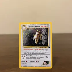 Giovanni's Persian 8/132 Gym Challenge Holo with Swirl Rare Unlimited Pokemon - Image 4