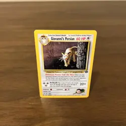 Giovanni's Persian 8/132 Gym Challenge Holo with Swirl Rare Unlimited Pokemon - Image 5