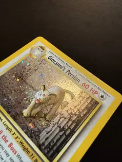Giovanni's Persian 8/132 Gym Challenge Holo with Swirl Rare Unlimited Pokemon - Image 3