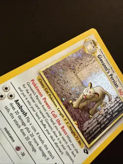 Giovanni's Persian 8/132 Gym Challenge Holo with Swirl Rare Unlimited Pokemon - Image 4