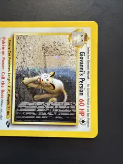 Giovanni's Persian 8/132 Gym Challenge Holo with Swirl Rare Unlimited Pokemon - Image 5