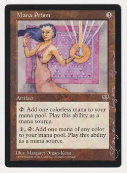 Silver Signed Mana Prism Proof MP Mirage Artist Margaret Organ-Kean MTG Magic AP - Image 1