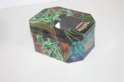 2015 Pokemon TCG Powers Beyond Rayquaza - Collectible EMPTY Tin Card Storage Box - Image 4