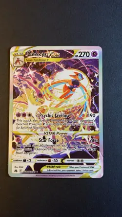 Pokemon Deoxys VSTAR GG46/GG70 Crown Zenith Ultra Rare Holo 270HP Card - Image 1