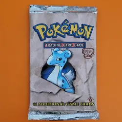 Pokemon Fossil Booster 1st Edition Lapras Wizards of the Coast English 11 Cards - Image 1