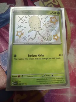 Toedscool - 105/091 - Pokemon Paldean Fates Shiny Rare Card NM - Image 1
