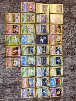 Pokemon TCG Mixed Lot English Japanese Vintage 32 Cards ALL HP OR DAMAGED - Image 1