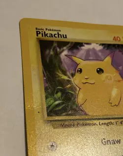 Pokemon TCG Yellow Cheeks Base Set Pikachu E3 Promo Card - Image 3
